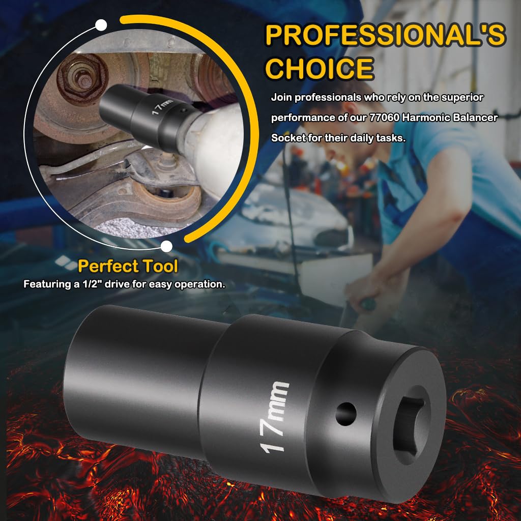 high school!! ep. サンダーボルトチェーンソー Amazon.com: 77060 17mm Harmonic Balancer Socket Tool - Heavy-Duty